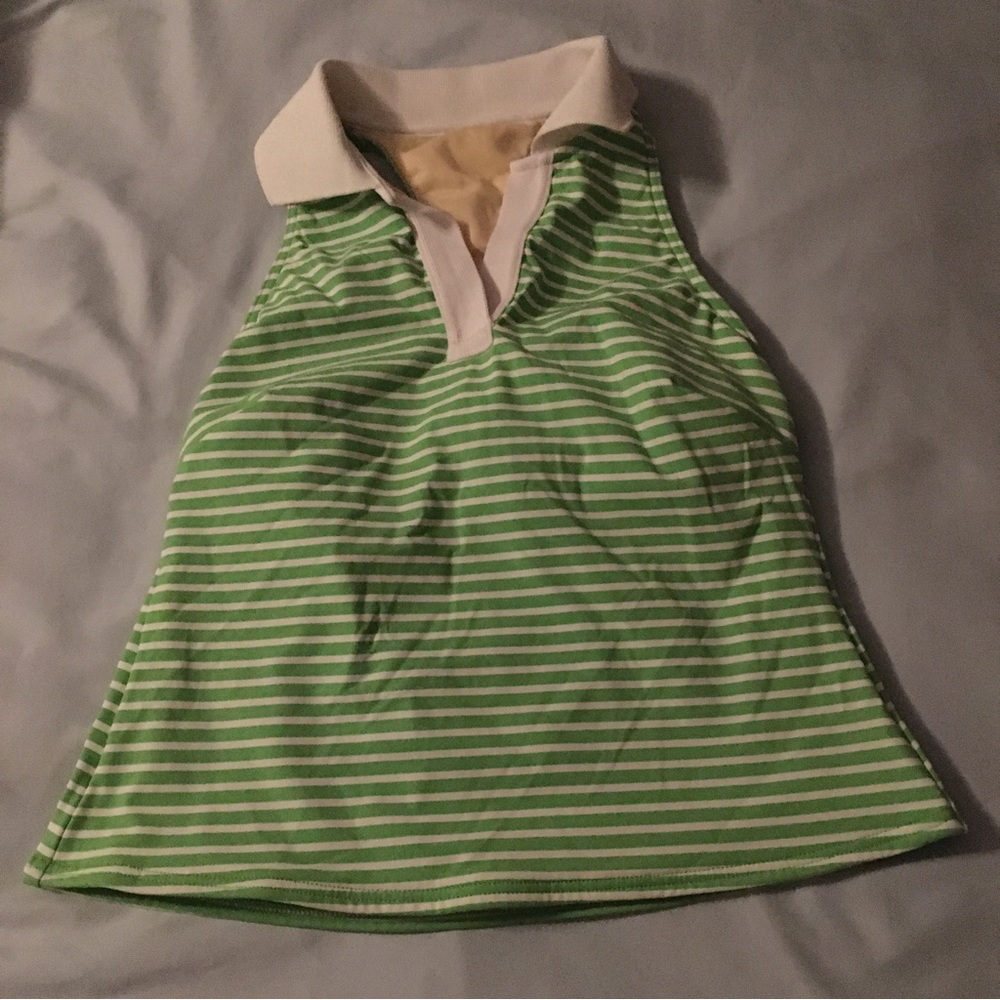Lands End size 6 Collared Racerback Tankini Top
